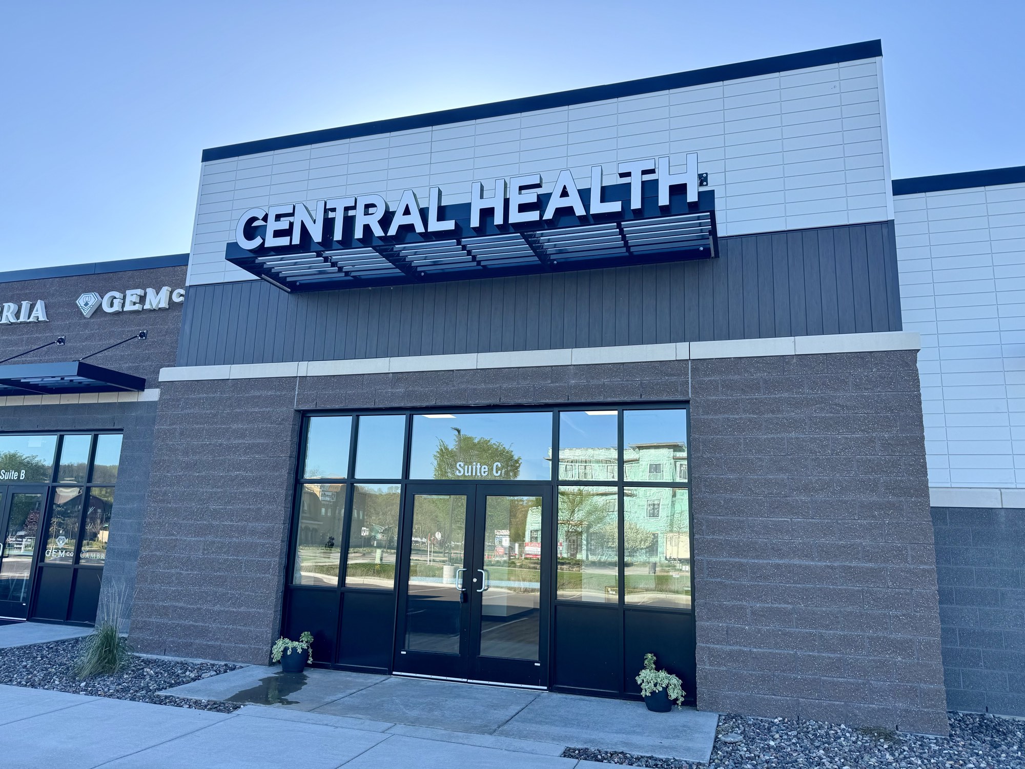 The Central Health building at 1451 Bluestem Blvd in Altoona, WI